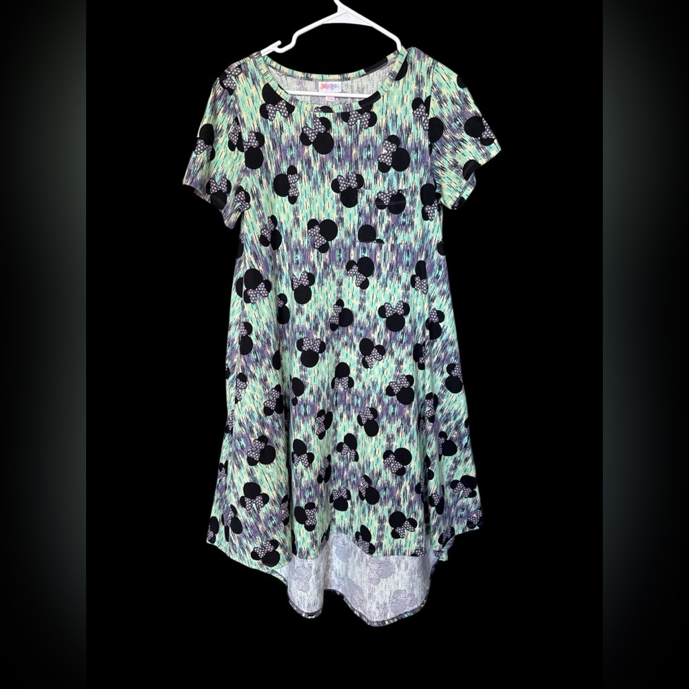 LuLaRoe Carly Minnie Mouse Patterned Dress Size Small
